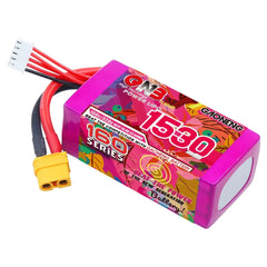 Gaoneng GNB 160C LiPo Battery XT60 — 4S & 6S, 1050-1730mAh for 3-6" FPV Drones
