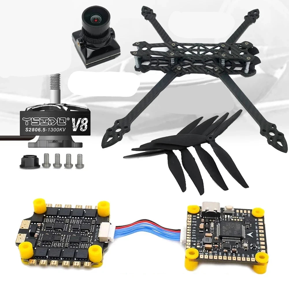 Mark4 7" 295mm FPV Long Range Kit — F405 FC, 60A ESC, 2806.5 1300KV, 7040 Props, 2.5W VTX