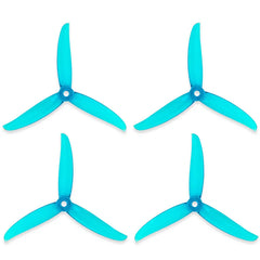 Gemfan Vanover 5136-3 5" 3-Blade PC FPV Propellers — 12 Pairs CW+CCW, M5, 4.3g, Racing & Freestyle, 6 Colors