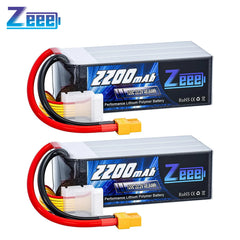 Zeee 6S 2200mAh LiPo Battery 22.2V 120C Softcase XT60 - RC Car Airplane FPV Drone Racing