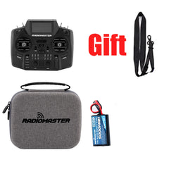 RadioMaster GX12 with case, neck strap and 5000mAh battery