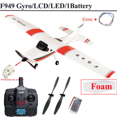 【C0】WLtoys 2.4G F949 LCD Version RC Airplane Cessna 182 3D6G 3Ch Fixed Wing Plane Outdoor Drone RTF With Gyroscope And Night - Thedroneflight