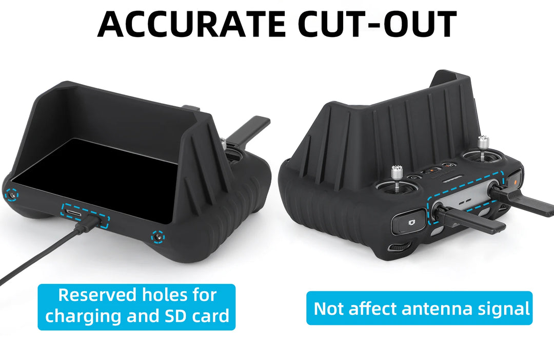 DJI RC 2 Silicone Case + Sun Hood | Air 3 Remote Controller Accessories