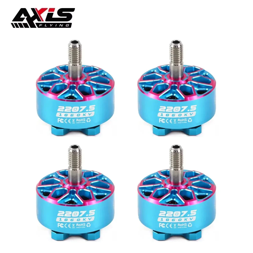 Axisflying Bando 2207.5 6S Brushless Motor — 1860KV / 1960KV, 5" FPV Freestyle & Cinewhoop (4PCS) - TheDroneFlight