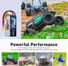 Zeee 6S 2200mAh LiPo Battery 22.2V 120C Softcase XT60 - RC Car Airplane FPV Drone Racing