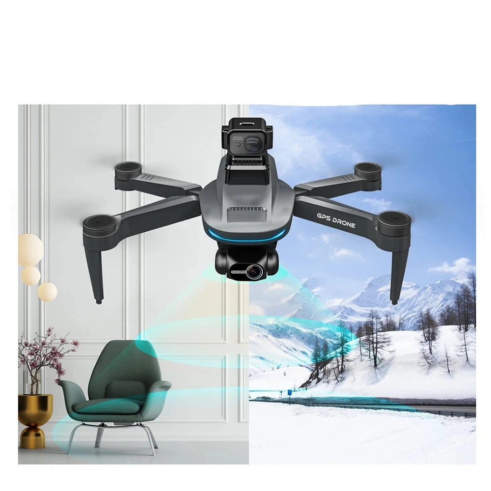 L200 PRO MAX Drone with 4K HD Dual Camera 2-axis PTZ 360° Laser Obstacle Avoidance Brushless GPS 5G WIFI RC FPV Quadcopter Toys - Thedroneflight