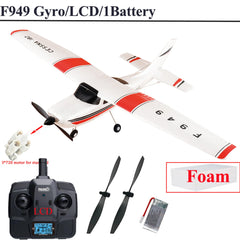【C0】WLtoys 2.4G F949 LCD Version RC Airplane Cessna 182 3D6G 3Ch Fixed Wing Plane Outdoor Drone RTF With Gyroscope And Night - Thedroneflight
