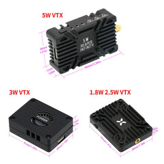 Foxeer Reaper Extreme V2 5.8GHz VTX — 2.5W / 3W / 5W / 10W, 72–80CH, Built-in Mic & Fan, Tramp, 20×20mm, for FPV Long Range Drones