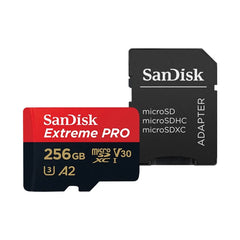 SanDisk Extreme Pro microSD Card | U3, V30, A2, 4K | 128GB–1TB