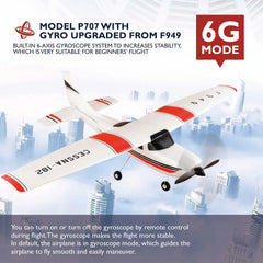 【C0】WLtoys 2.4G F949 LCD Version RC Airplane Cessna 182 3D6G 3Ch Fixed Wing Plane Outdoor Drone RTF With Gyroscope And Night - Thedroneflight