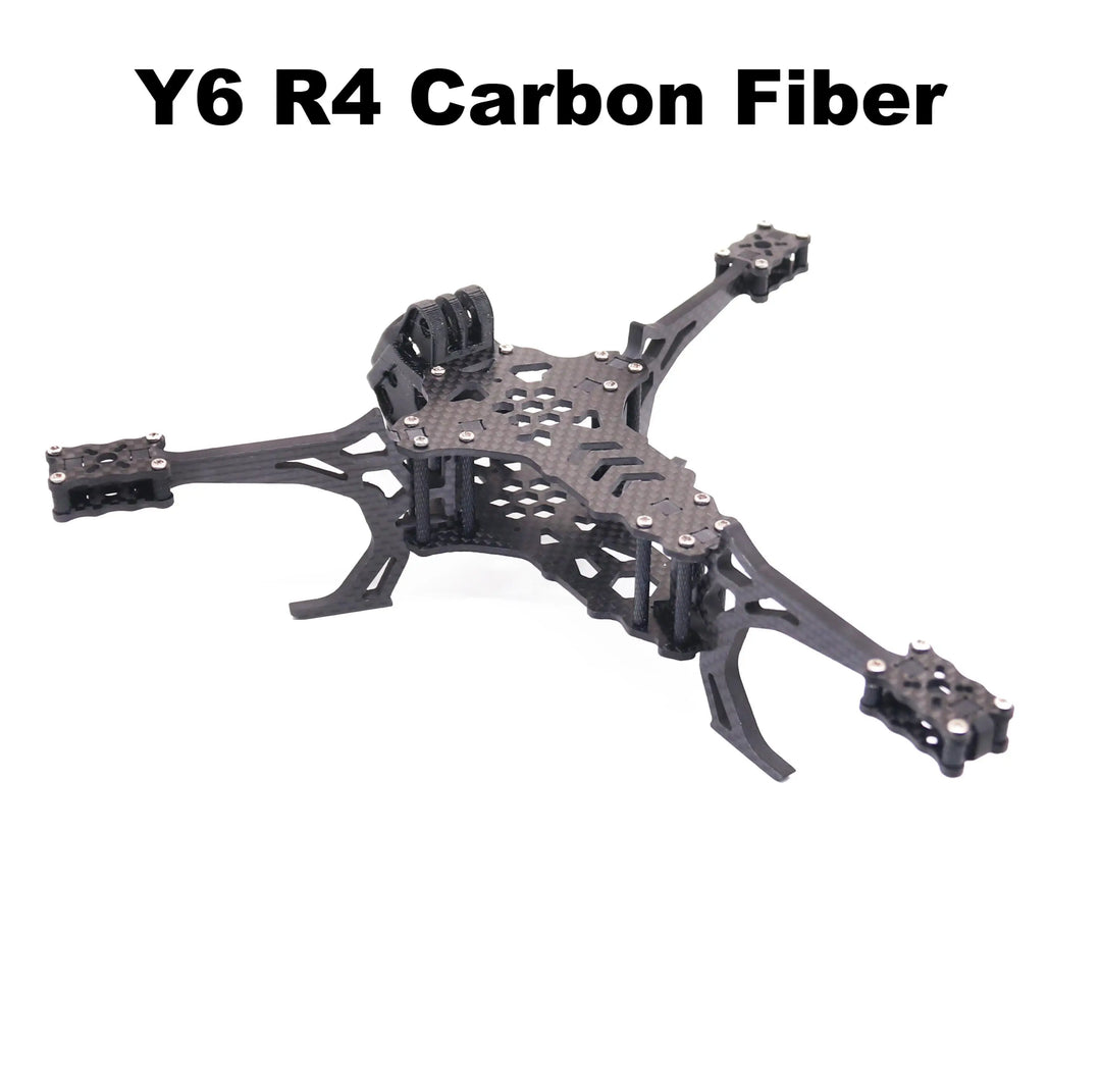 Y6R4 4" Carbon Fiber FPV Drone Frame Kit - 195mm Racing Freestyle