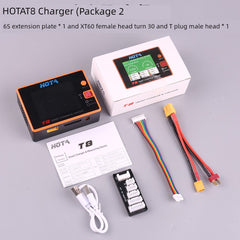 HOTA T8 Smart Balance Charger — 8S LiPo/LiHV/LiFe, 650W, 22A, Magnetic Port, Bilingual Display
