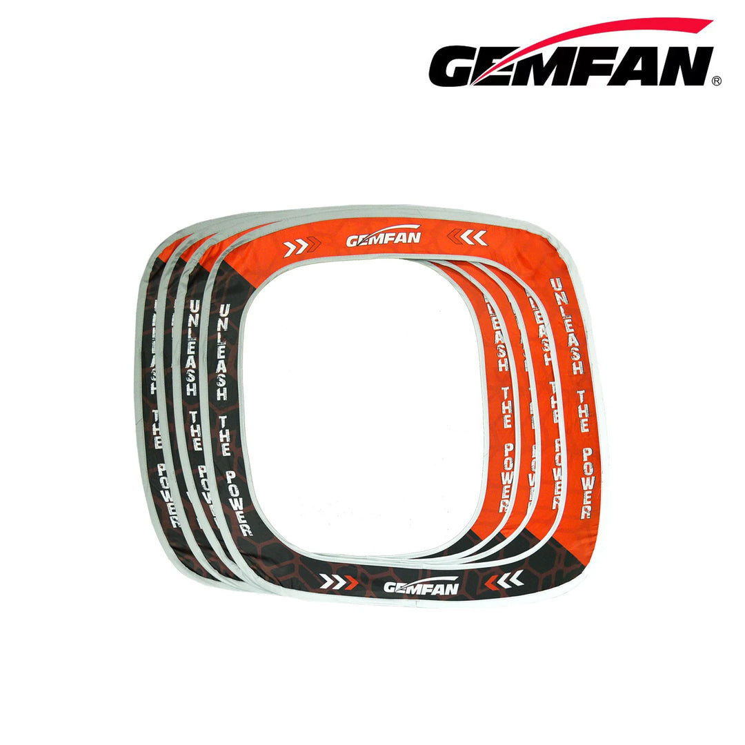 Gemfan 4-in-1 FPV Race Gates 80×80cm — Modular Cube Gates, Reflective Edge, Detachable Baffle for FPV Racing & Practice