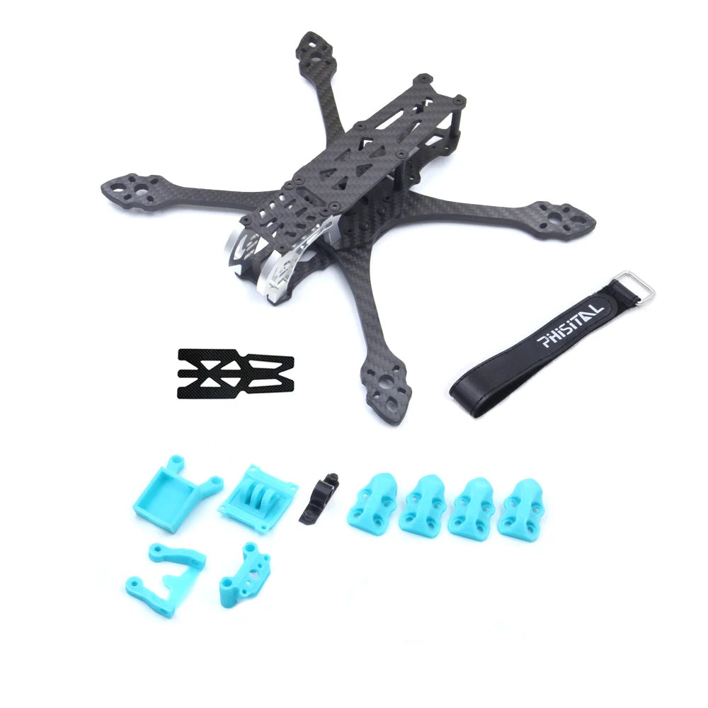 PhiSital Mark5 HD 225mm Carbon Fiber FPV Frame Kit 5inch for Digital O3 air RC Quadcopter FPV Racing Drone BN220 GPS DIY parts