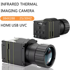 384x288 Infrared Thermal Camera - LWIR HDMI USB UVC Uncooled Industrial Thermal Imager 9.1mm Lens