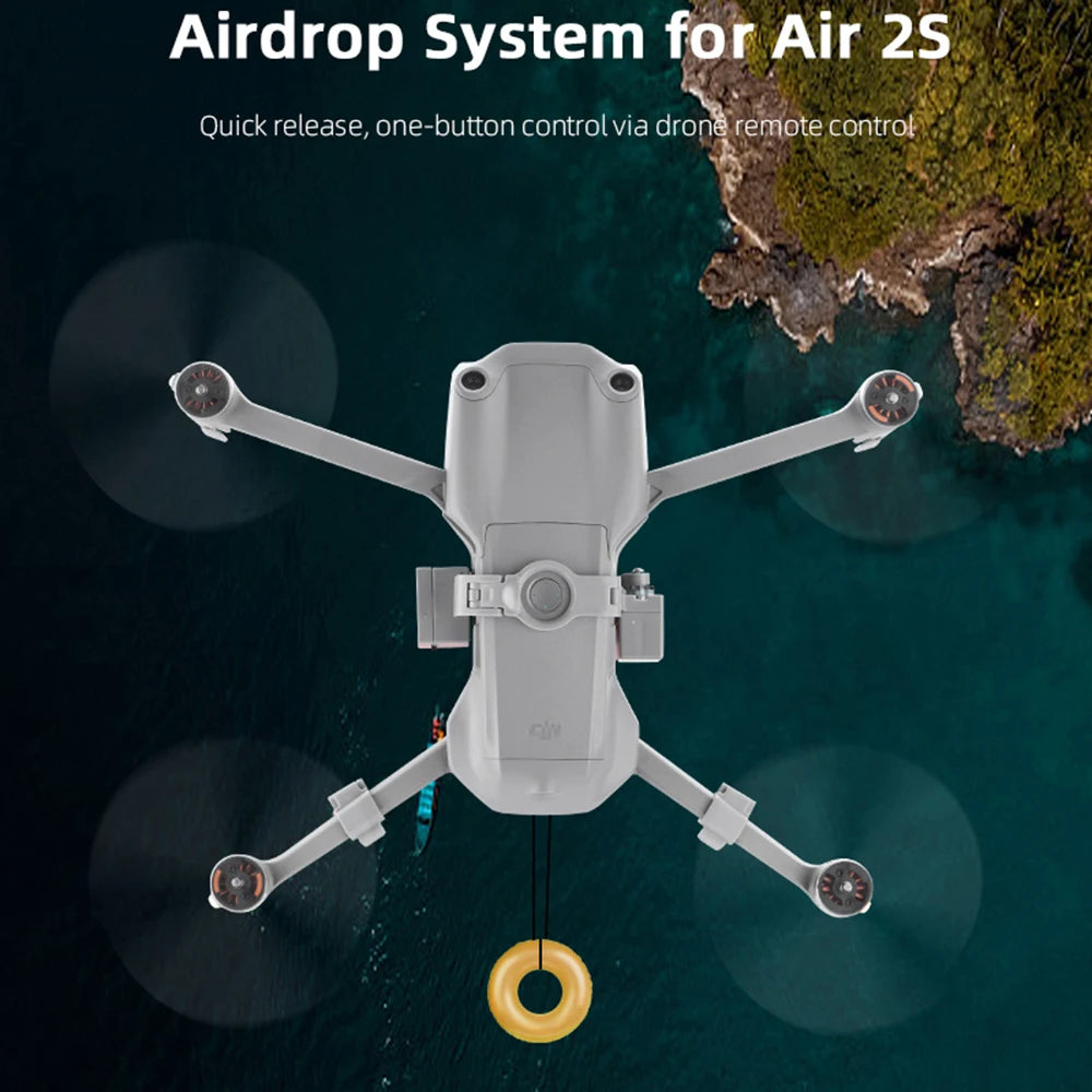 BRDRC Drop System for DJI Air 2S/Mavic Air 2 Airdrop Thrower Transport Device with Landing Gear Long Distance Deliver Accessory - Thedroneflight