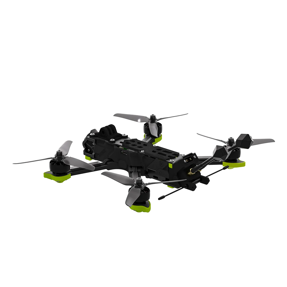 iFlight Nazgul DC5 ECO, rear three-quarter view showing twin antenna mounts