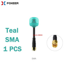 Foxeer Lollipop 4 Plus 5.8GHz FPV Antenna 2.6dBi RHCP — SMA / RP-SMA / UFL / MMCX, 1PC or 2PC