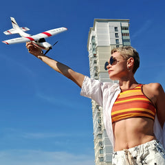 【C0】WLtoys 2.4G F949 LCD Version RC Airplane Cessna 182 3D6G 3Ch Fixed Wing Plane Outdoor Drone RTF With Gyroscope And Night