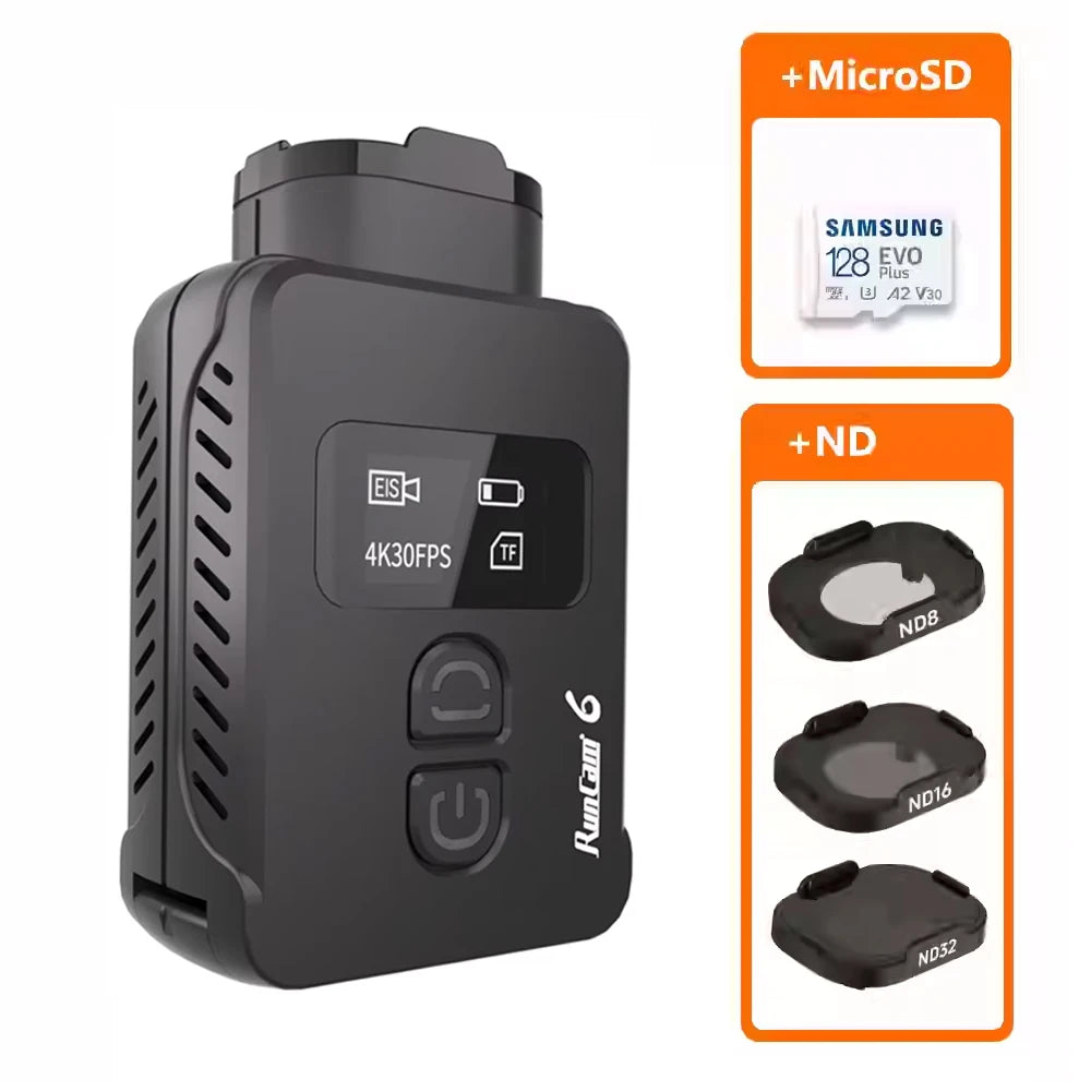 Original RunCam 6 4K Digital Camera for FPV Airsoft Games Recording