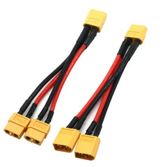 XT60 Battery Connector Y Splitter - 14AWG Parallel Cable 60A