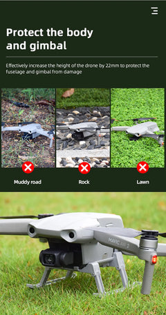 Landing Gear for DJI Mavic Air 2/AIR 2S Drone Foldable Extended Leg Support Feet Protector for DJI Air 2/AIR 2S Accessory - Thedroneflight
