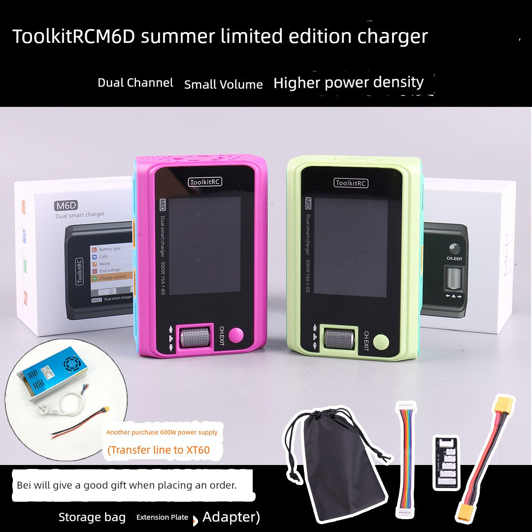 Toolkitrc Hawaii M6d Mojito Version Balance Charger 6S Lithium Battery Dual-Channel 500W Model Aircraft UAV