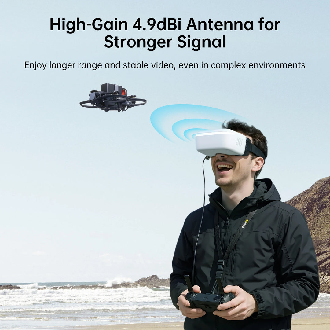 CADDX FPV Goggles L Walksnail Avatar HD - 1920x1080 4.5" LCD 4km Distance Head Tracking