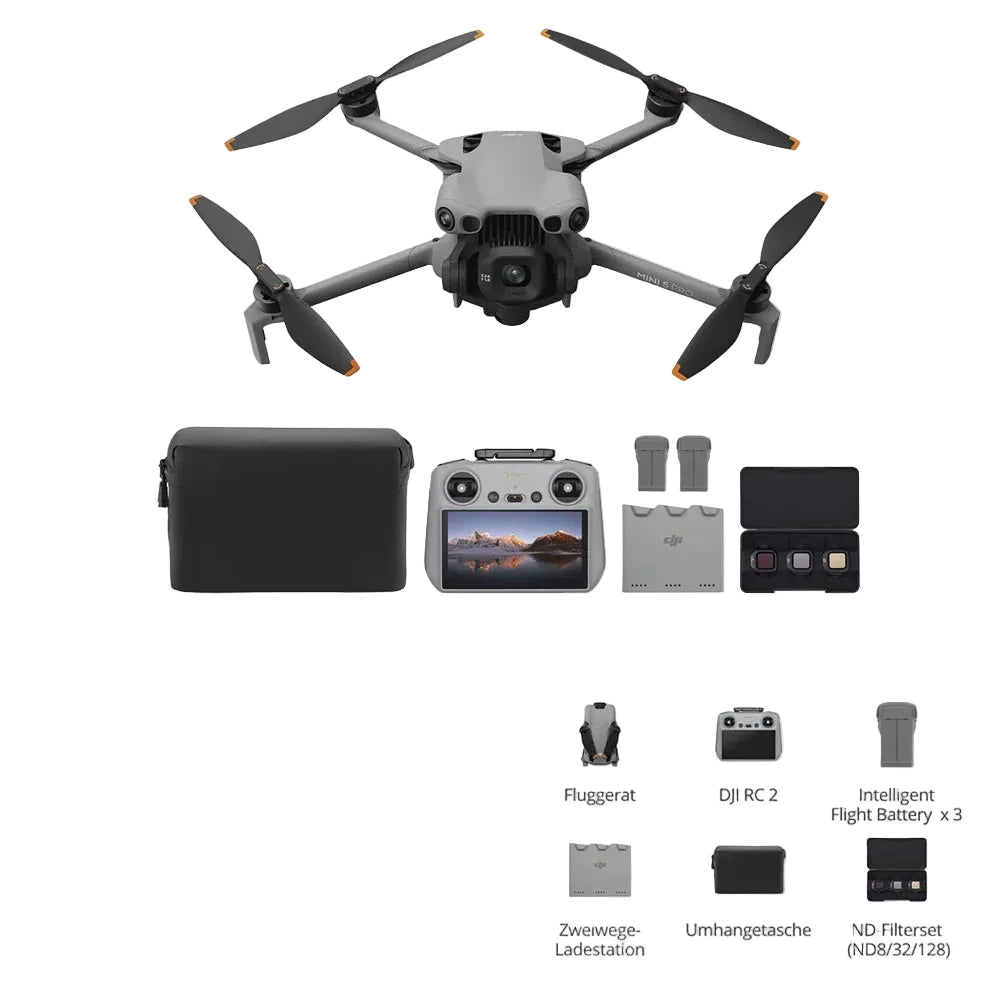 DJI Mini 5 Pro Camera Drone — 1/1.3-Inch CMOS, 4K/60fps HDR, 225° Gimbal, ActiveTrack 360°, 20KM, 249.9g