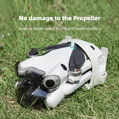BRDRC Landing Gear for DJI Mini 4 Pro Drone Lightweight Foldable Extended Leg Protector Soft Fit for Mini 4 Pro Accessories - Thedroneflight