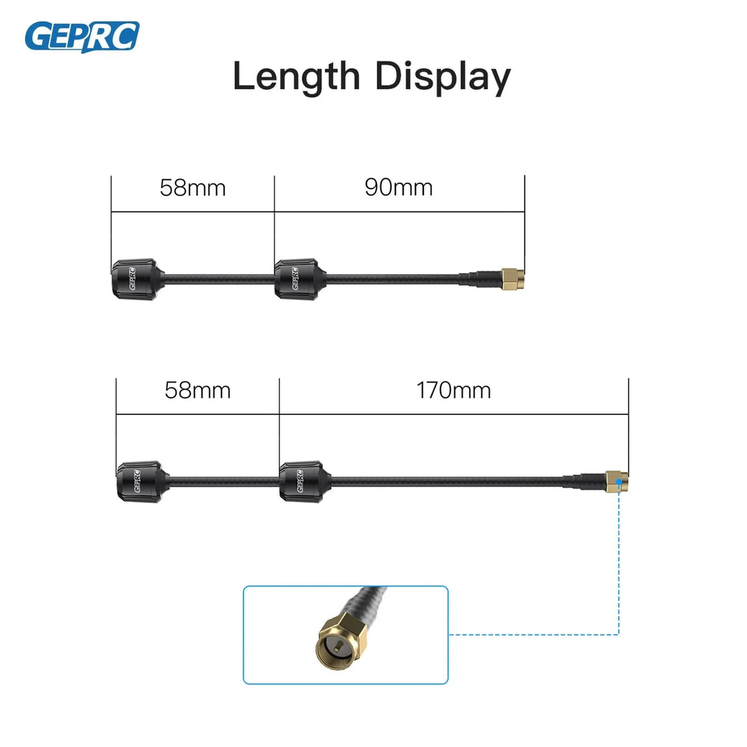 GEPRC Momoda2 5.8G Dual Antenna - 5.65GHz SMA Dual-core RF Ultra-low VSWR for FPV Drone Quadcopter Freestyle DIY Parts