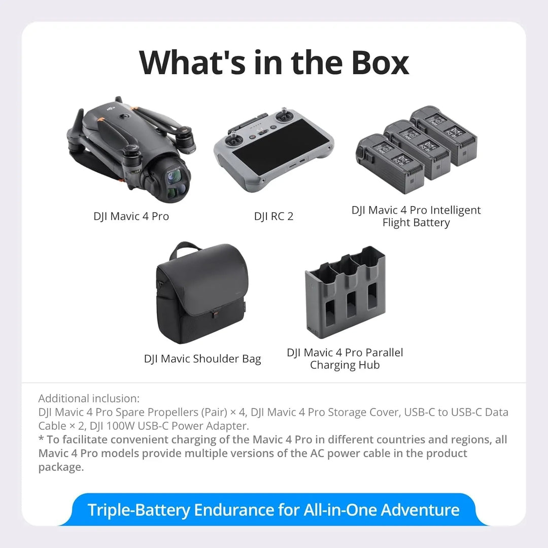 DJI Mavic 4 Pro Fly More Combo with RC 2 | 100MP Camera