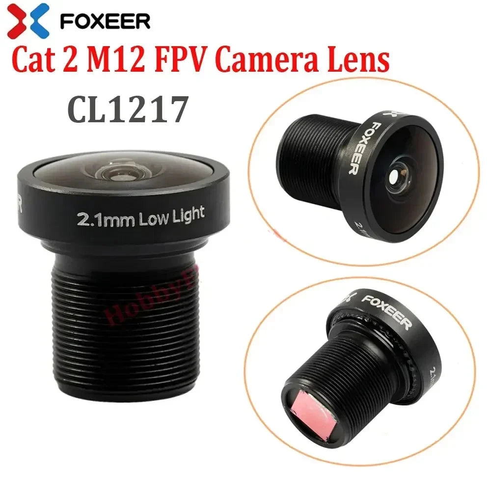 Original Foxeer Replacement Camera lens 1.7mm M8 Lens/5MP 1.8/2.1/2.5mm M12 Wide Angle Lens for Arrow/Predator/Falkor Camera
