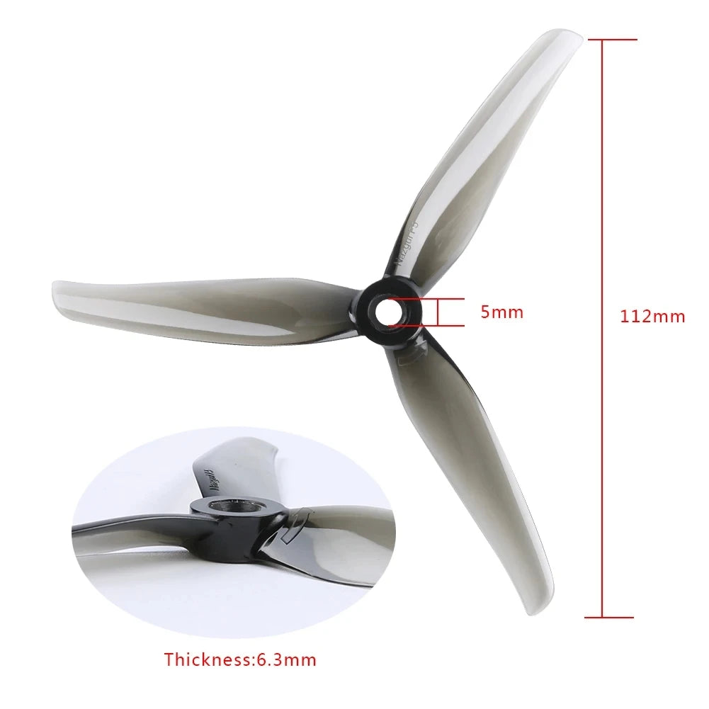iFlight Nazgul F5 5140 Propellers - 5" 3-Blade Tri-Blade 5mm Hole FPV Racing Freestyle (2 Pairs)