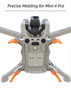 Drone Accessories for DJI Mini 4 Pro Landing Gear Expanded Increased Bracket Propeller Holder Guard Lens Cap Combo Set