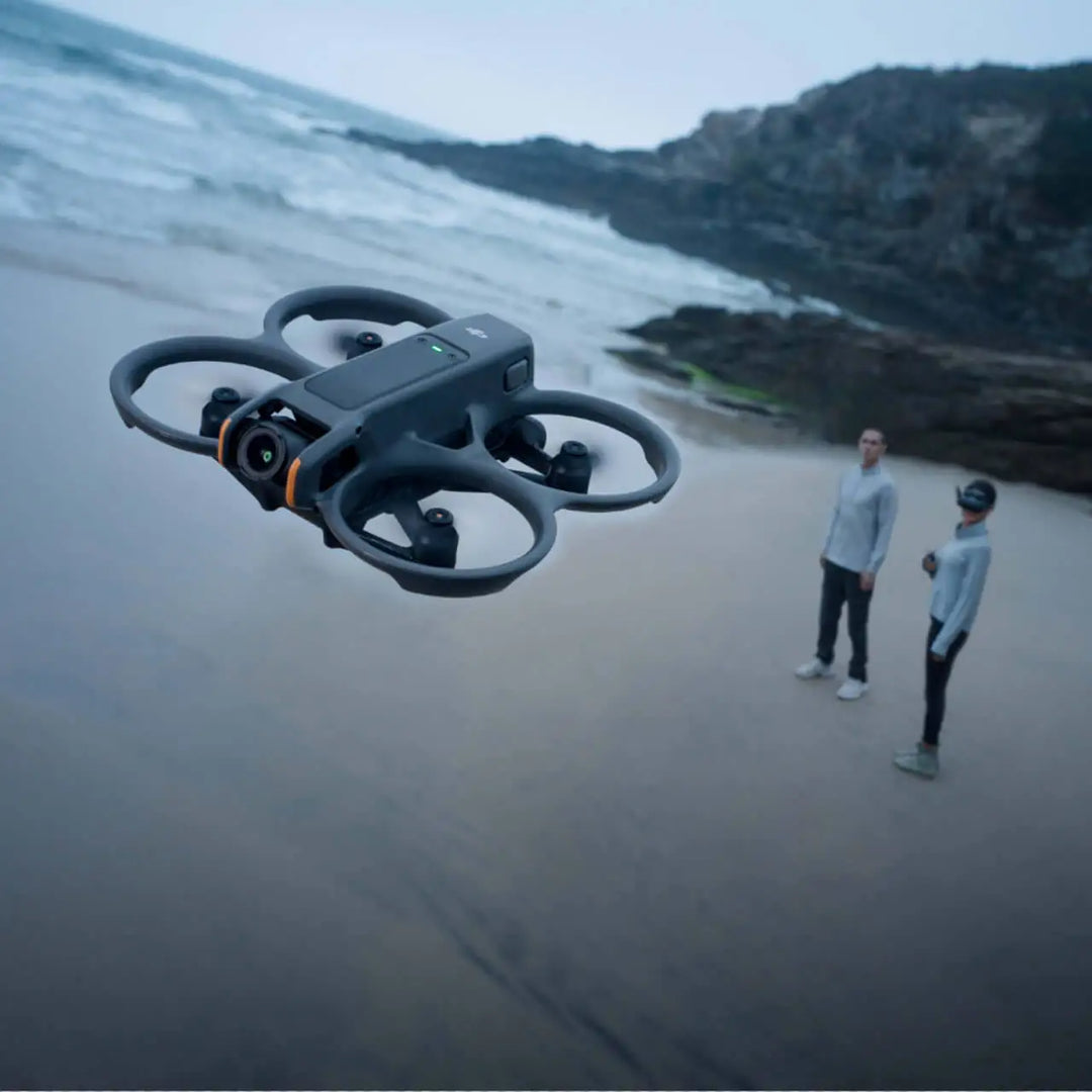 DJI Avata 2 Fly More Combo (3 Battery), 4K FPV Drone, Goggles 3 & Motion Controller, Built-In Propeller Guard