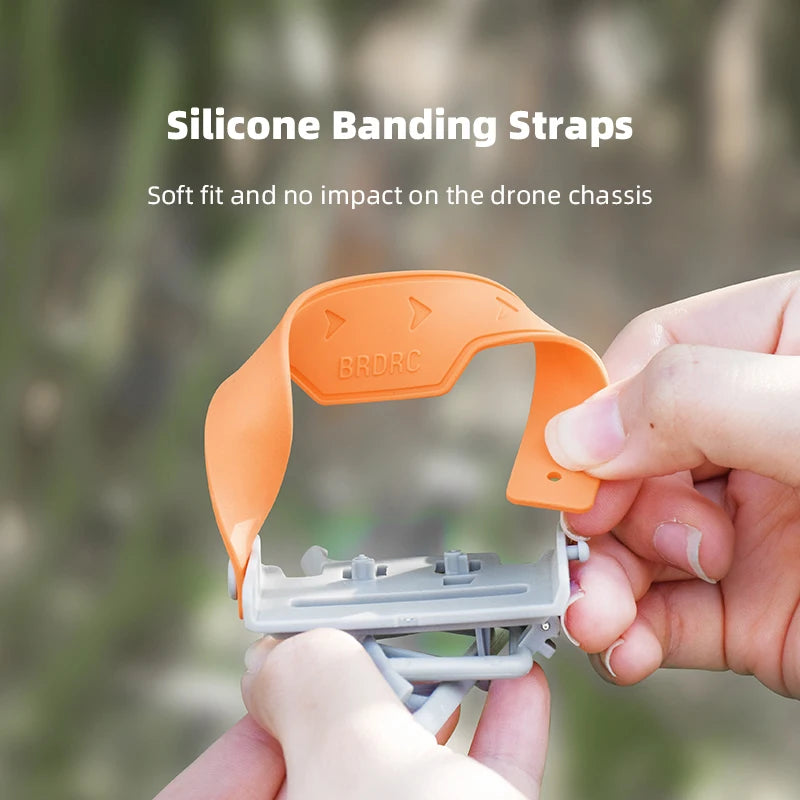 BRDRC Landing Gear for DJI Mini 4 Pro Drone Lightweight Foldable Extended Leg Protector Soft Fit for Mini 4 Pro Accessories - Thedroneflight