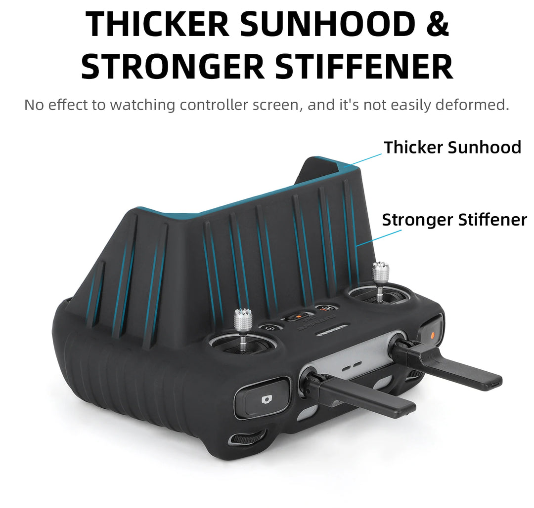 DJI RC 2 Silicone Case + Sun Hood | Air 3 Remote Controller Accessories