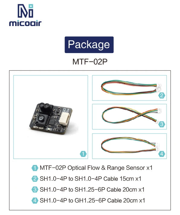 MicoAir Optical Flow & Range Sensor MTF-02P Compatible with Ardupilot/PX4/INAV