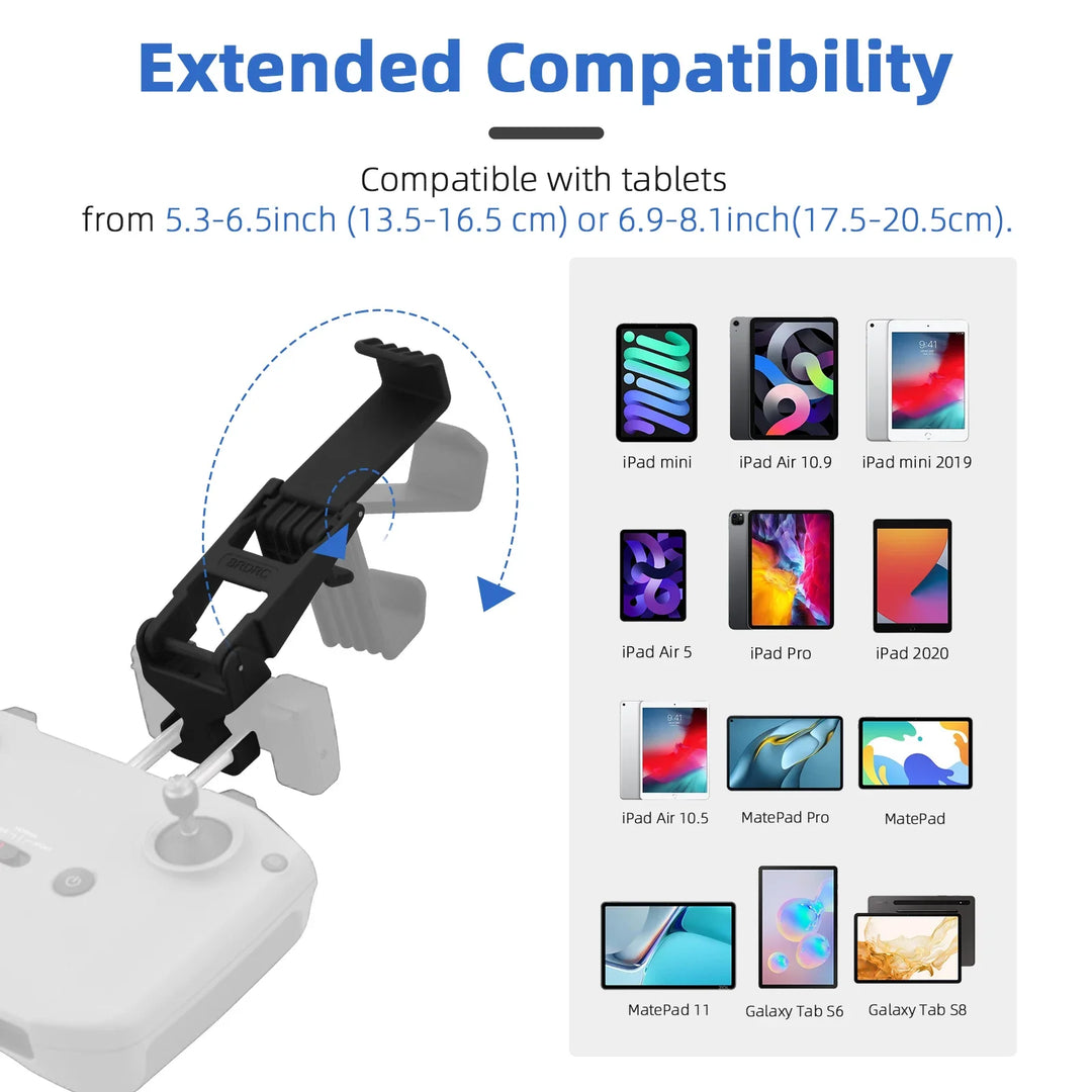 Expansion Bracket for DJI Mavic 3/Air 2S/Air 2/Mini 2/Mini 3 Pro/Air 3/Neo/Flip Drone Remote Control Tablet Holder Phone Holder