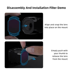 GEPRC O4 Air Unit Pro Filter ND8/ND16/ND32/ND64/UV Glass ND Filter for O4 Air Unit Camera Len to Bright Light