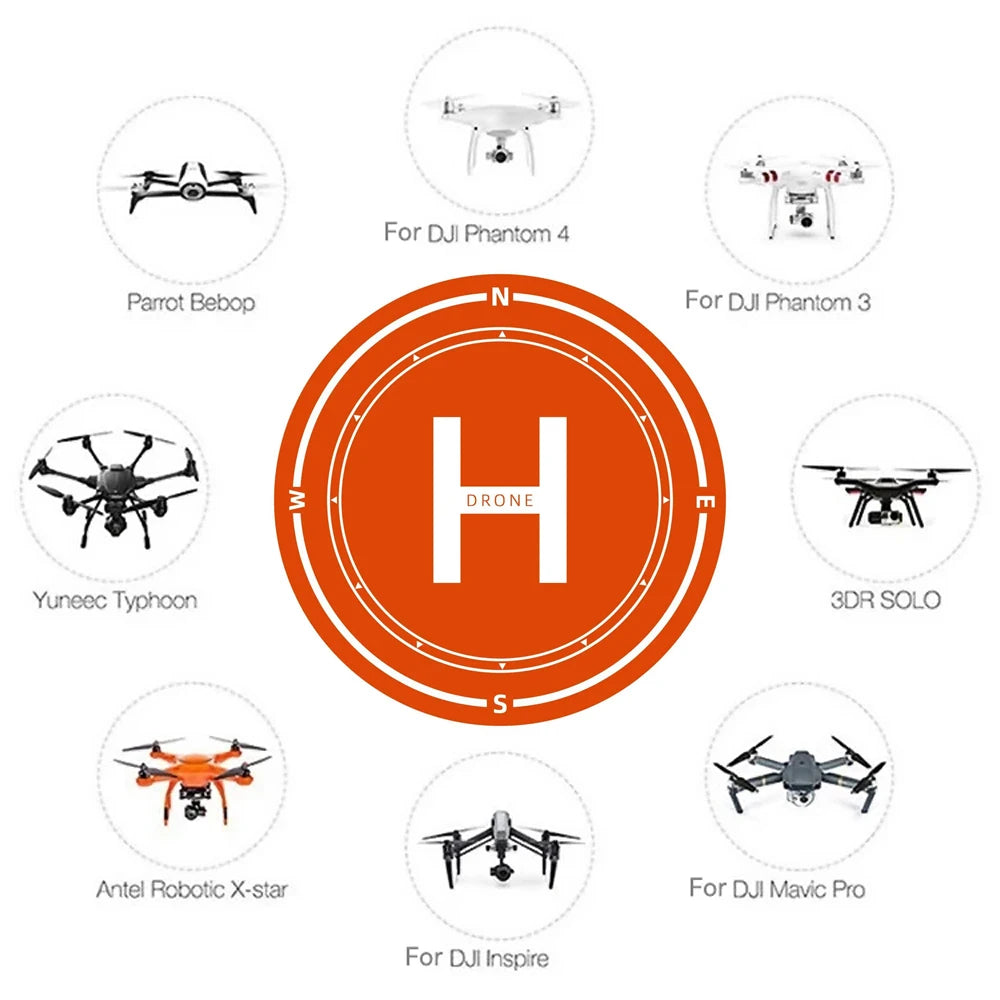 Drone Landing Pad Waterproof 40cm/75cm/110cm - Fast-Fold Helipad for DJI Mavic Mini Air 2S 3 Pro