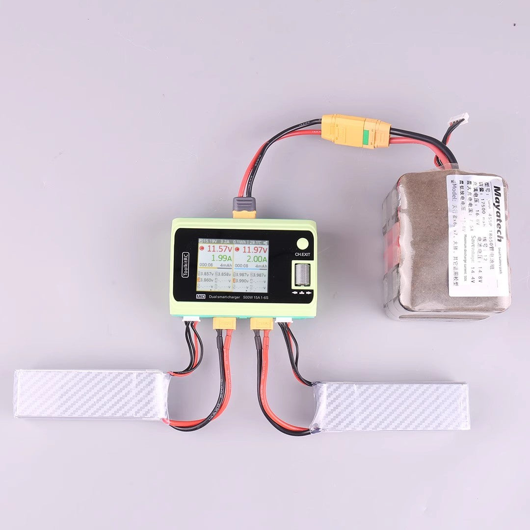 Toolkitrc Hawaii M6d Mojito Version Balance Charger 6S Lithium Battery Dual-Channel 500W Model Aircraft UAV