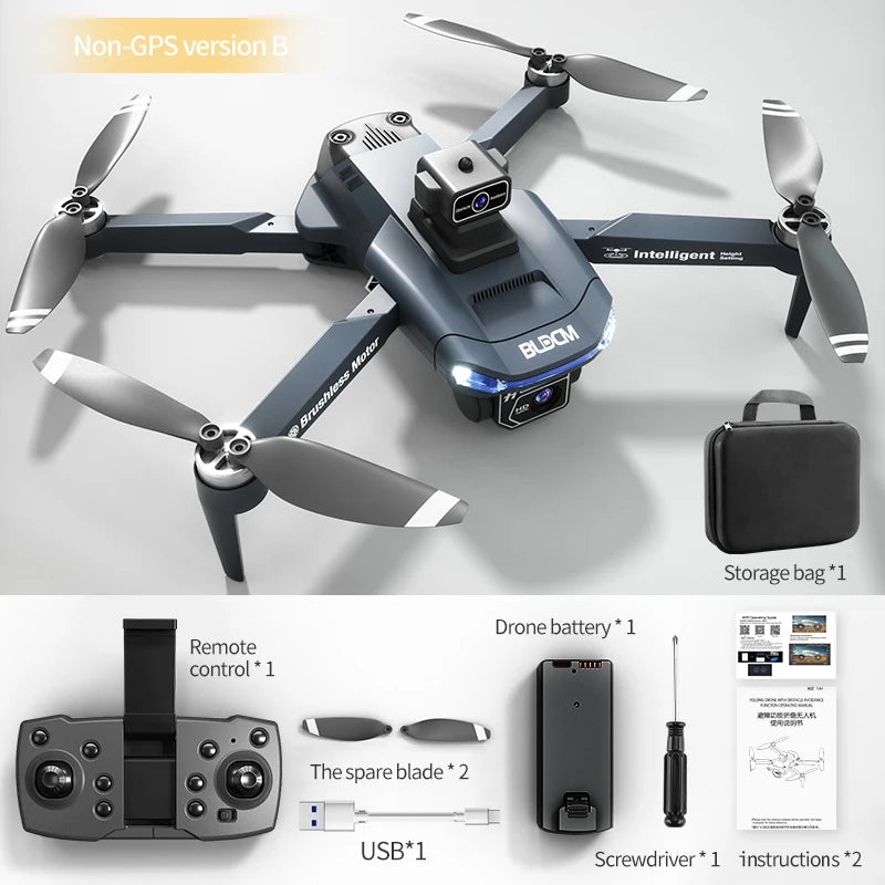 JJRC X28 GPS Drone 4K EIS Dual-Camera FPV Foldable RC Quadcopter Brushless Motor Obstacle Avoidance 2.4G WiFi - Thedroneflight