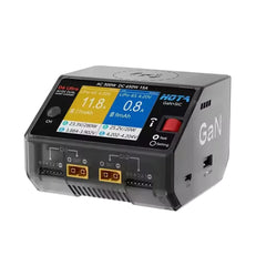 HOTA D6 Ultra AC 300W DC 650W Dual Channel Charger with GaN+SiC for 1-6S Lipo LiHV Li-ion NiMH Battery XT60