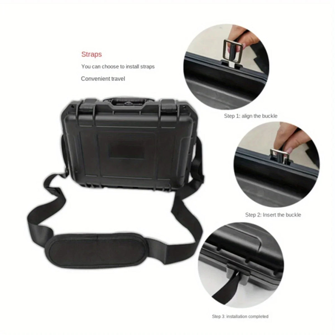 FNICEL Waterproof Hard Carry Case with Pre-Cut Sponge — Drone, FPV, Camera & Equipment Protection