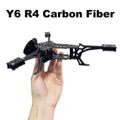 Y6R4 4" Carbon Fiber FPV Drone Frame Kit - 195mm Racing Freestyle