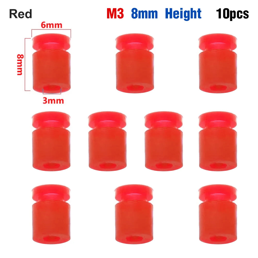 9IMOD 10pcs M2/M3 RC Rubber Shock Absorber Balls for F3 F4 F7 Flight Controller FPV Quadcopter Anti Vibration Soft Mount Ball