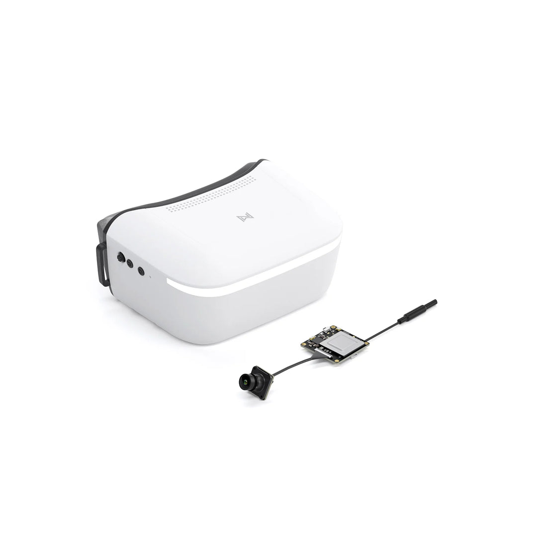 Walksnail Avatar Goggles L with exposed-board video transmitter and small camera