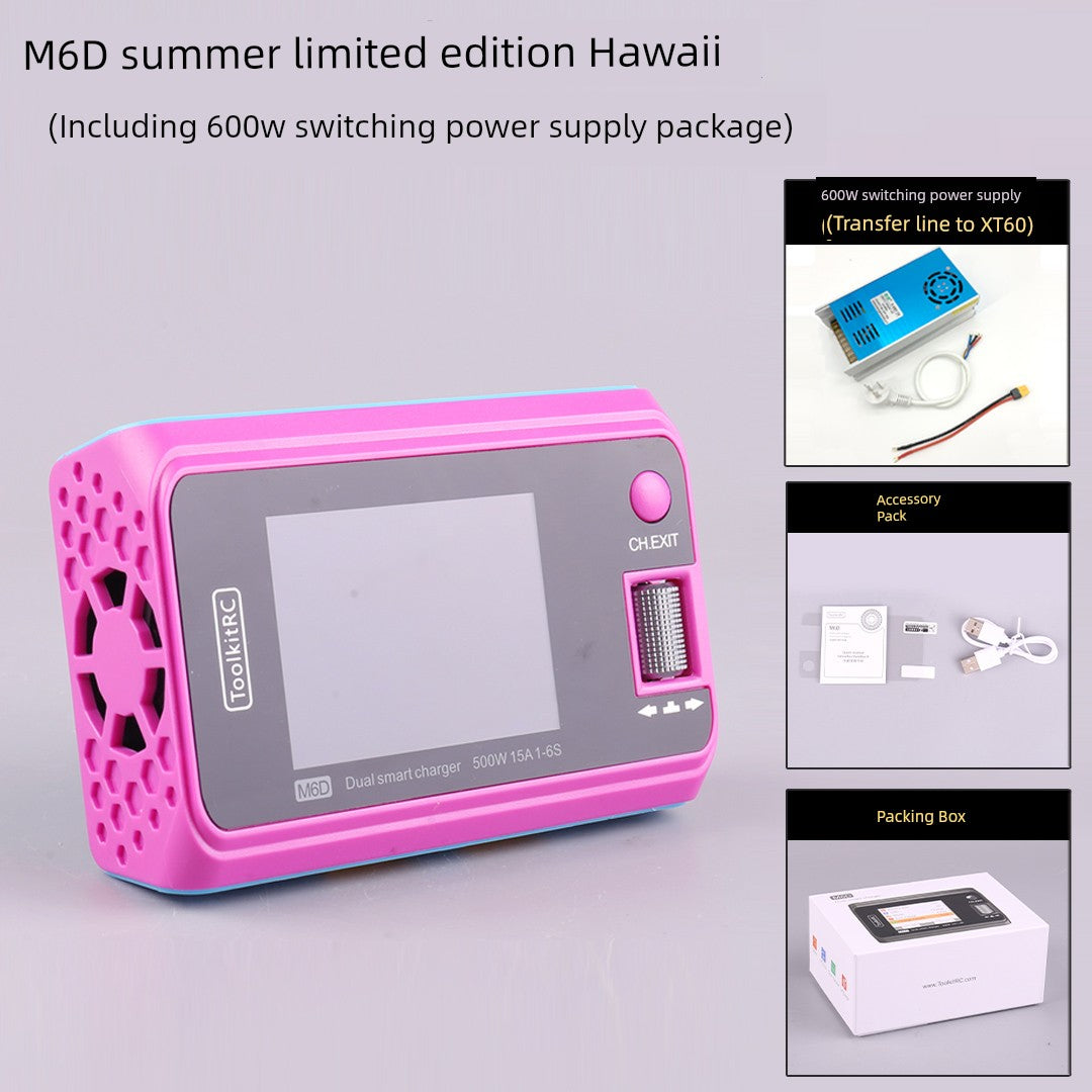 Toolkitrc Hawaii M6d Mojito Version Balance Charger 6S Lithium Battery Dual-Channel 500W Model Aircraft UAV
